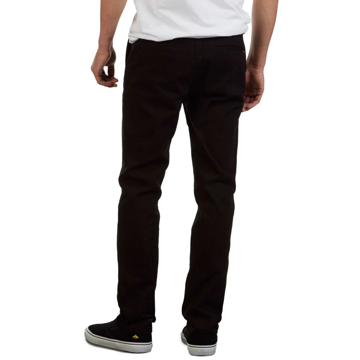 CCS Slim Stretch Chino Pants - Black - Image 3